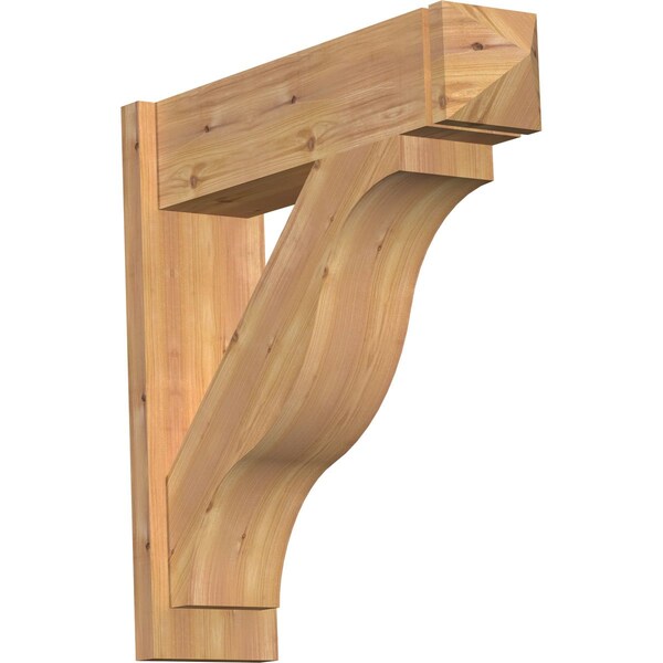 Ekena Millwork Funston Smooth Arts and Crafts Outlooker, Western Red Cedar, 7 1/2"W x 28"D x 28"H OUT08X28X28FST03SWR - main